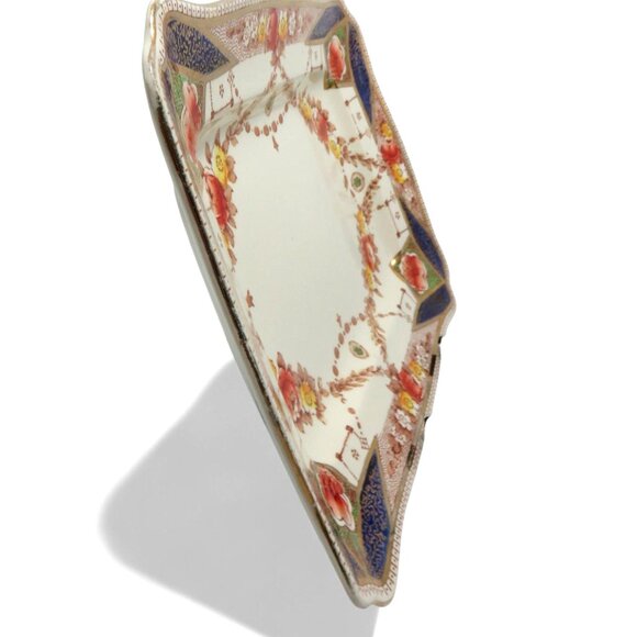 ROYAL STAFFORDSHIRE AJ Wilkinson Rectangular Ceramic Plate Floral Design 13" - Picture 2 of 9